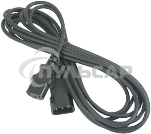 Кабель питания сист.блок-монитор Gembird 1.8м, VDE(0.75мм), черный, с зазем., пакет PC-189-VDE