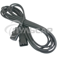 Кабель питания сист.блок-монитор Gembird 1.8м, VDE(0.75мм), черный, с зазем., пакет PC-189-VDE