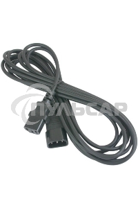 Кабель питания сист.блок-монитор Gembird 1.8м, VDE(0.75мм), черный, с зазем., пакет PC-189-VDE