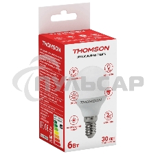 Лампа светодиодная Hiper THOMSON LED GLOBE 6W 500Lm E14 4000K TH-B2032
