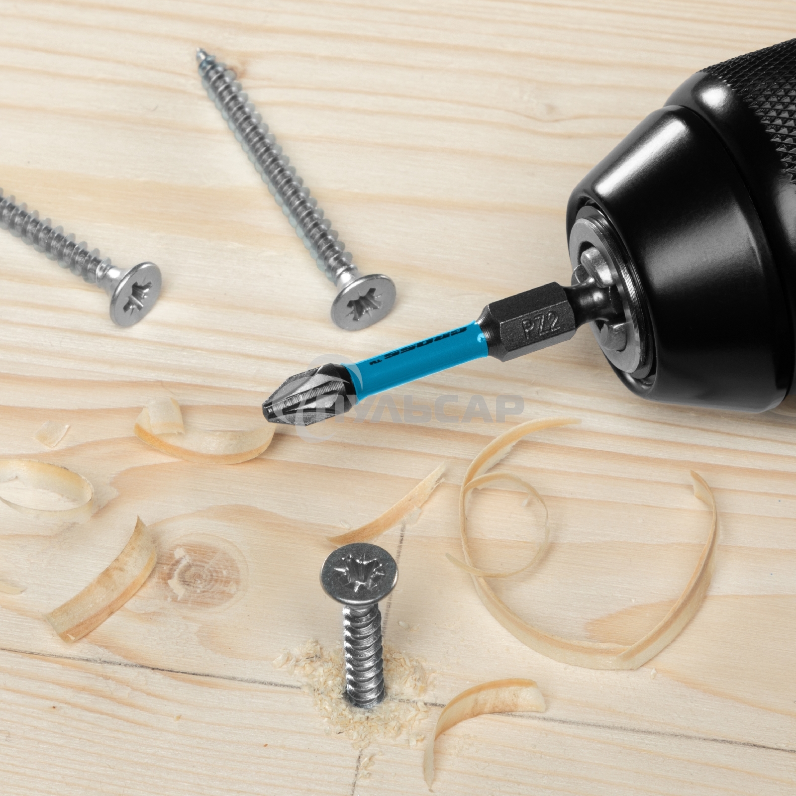 Набор бит торсионных PZ2x50 мм, для ударных шуруповертов, 10 шт. Gross