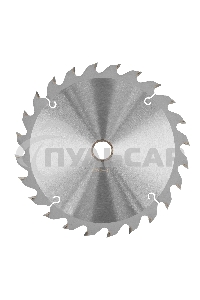 Пильный диск по дереву ф160 х 20 мм, 24 зуба + кольцо 20/16м Gross