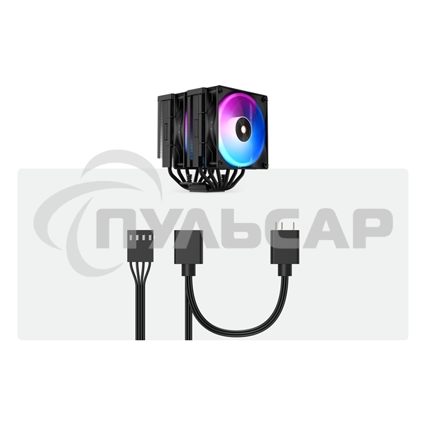 Кулер Ocypus Delta A62 BK ARGB черный 120мм алюминий+медь 2000rpm 29db 4-pin 260W 156мм