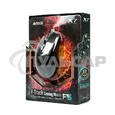 Мышь проводная A4Tech F5 черный, 3000 dpi, USB, кнопки - 7