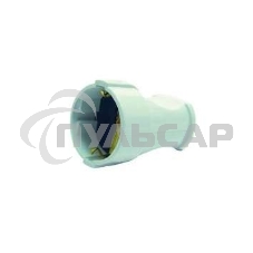 Штепсельный разъем c заземлением белый MAKEL 10003