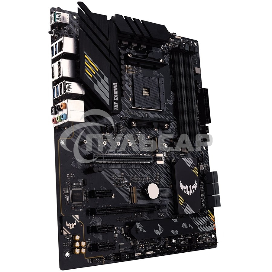 Материнская плата ASUS TUF GAMING B550-PLUS, AM4, AMD B550, 4xDDR4, 6xSATA, 2xM.2, 1xPCIe 4.0 x16, 1xPCIe 3.0 x16, 3xPCIe x1, 1xHDMI, 1xDP, 1x 2.5Gb LAN, 4xUSB-A 3.2 Gen 1, 1xUSB-A 3.2 Gen 2, 2xUSB-A 2.0, 1xUSB-C 3.2 Gen 2, 5x3.5 мм, 7.1, ATX