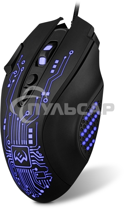 Мышь проводная SVEN RX-G715 черный, 3200 dpi, USB, кнопки - 8