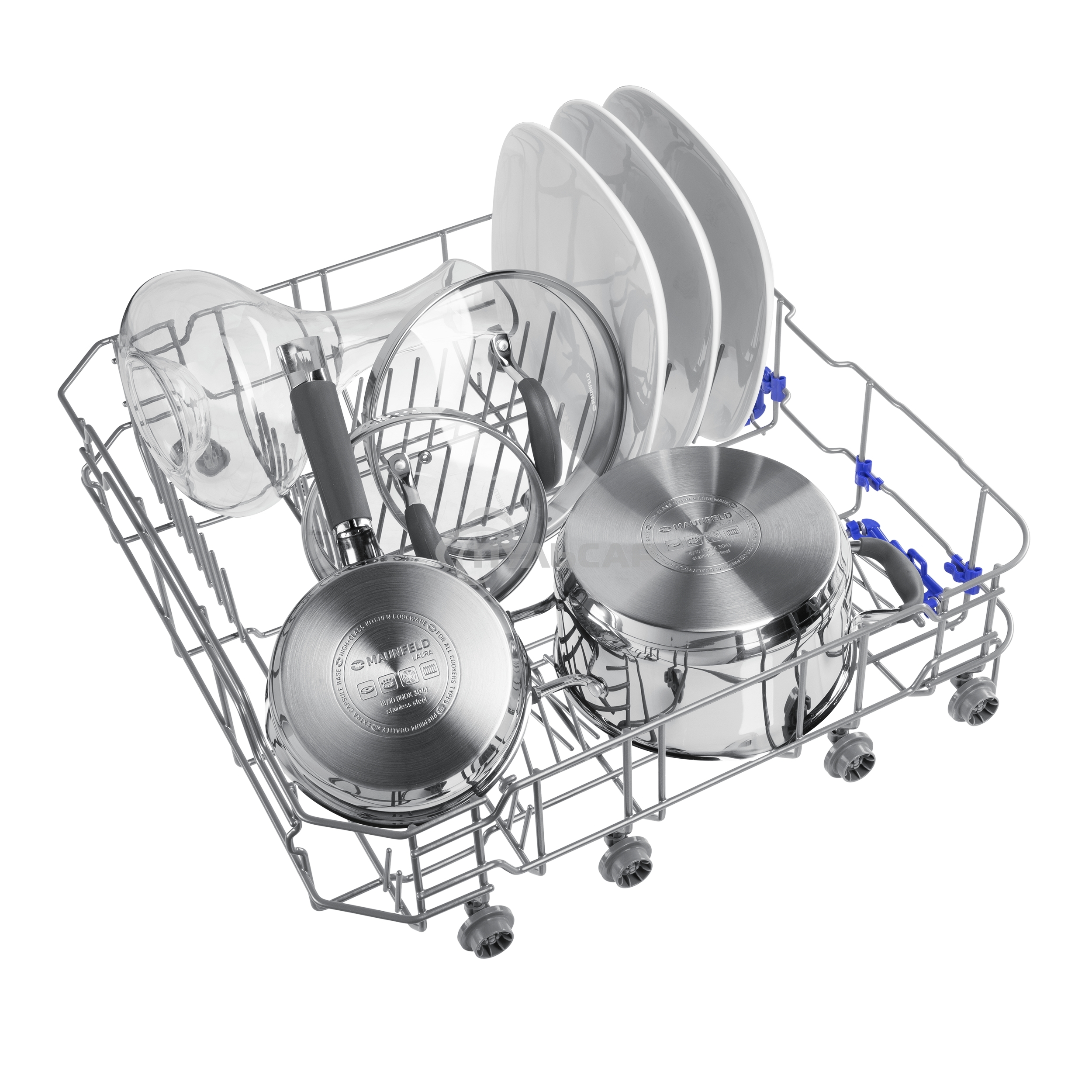 Встраиваемая посудомоечная машина Maunfeld MLP6022A01, черный, 59.8 см, 12 компл., 49 дБ, класс A++