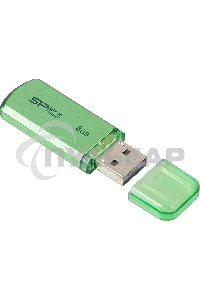 Флешка USB R/W Silicon Power R/W 8Gb Helios 101 SP008Gb,UF2101V1N USB 2.0 зеленый
