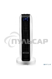 Тепловентилятор 4802BR BRAYER, 2000 Вт, 2 уров.мощ, вращ.корп 35°, LED-диспл, пульт ДУ, таймер