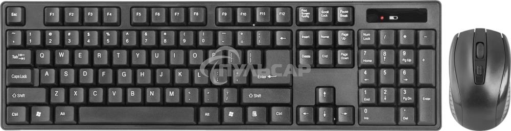 Комплект клавиатура + мышь Defender C-915 RU черный USB Беспроводной, полноразмерный