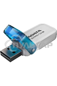 Флешка USB ADATA UV240 (AUV240-32G-RWH), 32 Gb, USB 2.0, R/W 15/5, белый/синий