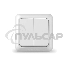Выключатель 2-кл. ОП Олимп 10А IP20 белый Universal О0023 Выключатель 2-кл. ОП Олимп 10А IP20 белый Universal О0023