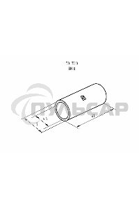 Соединительная гильза L-21 мм 10 мм² (ГМЛ (DIN) 10) Rexant