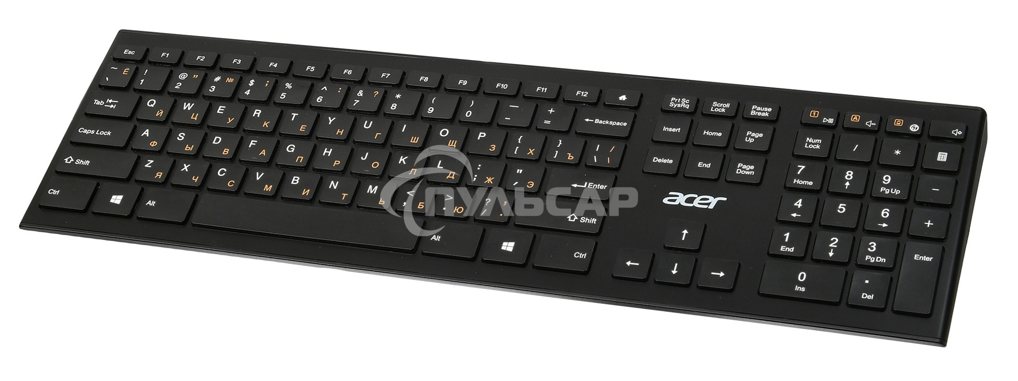 Клавиатура беспроводная Acer OKR010, USB, Радиоканал, черный