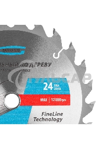 Пильный диск по дереву ф160 х 20 мм, 24 зуба + кольцо 20/16м Gross