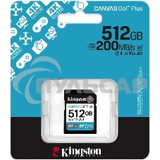 Флеш карта SDXC 512Gb Kingston SDG4/512Gb Canvas Go! Plus w/o adapter