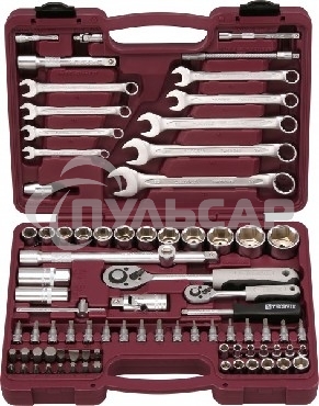 Набор инструментов THORVIK UTS0082 универсальный 1/4'' 1/2''DR 82 предмета