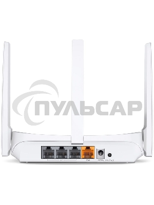 Роутер Mercusys MW306R 300 Mbps Multi-Mode Wireless N Router, 3 × Fixed External Antennas, 3× 10/100 LAN Port, 1× 10/100 WAN Port, 4 in 1- Access Point/Router/Range extender/WISP Mode, WPS/Reset Button, Parental Controls, Guest Network