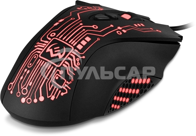 Мышь проводная SVEN RX-G715 черный, 3200 dpi, USB, кнопки - 8