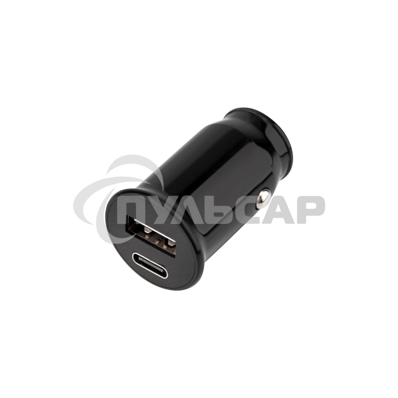 Автозарядка в прикуриватель Rexant АЗУ USB-A+USB-C, 2.4 A черный