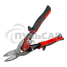 Ножницы по металлу Matrix, 250 мм, левый рез,сталь CRMO,двухкомпонентные рукоятки, PRO