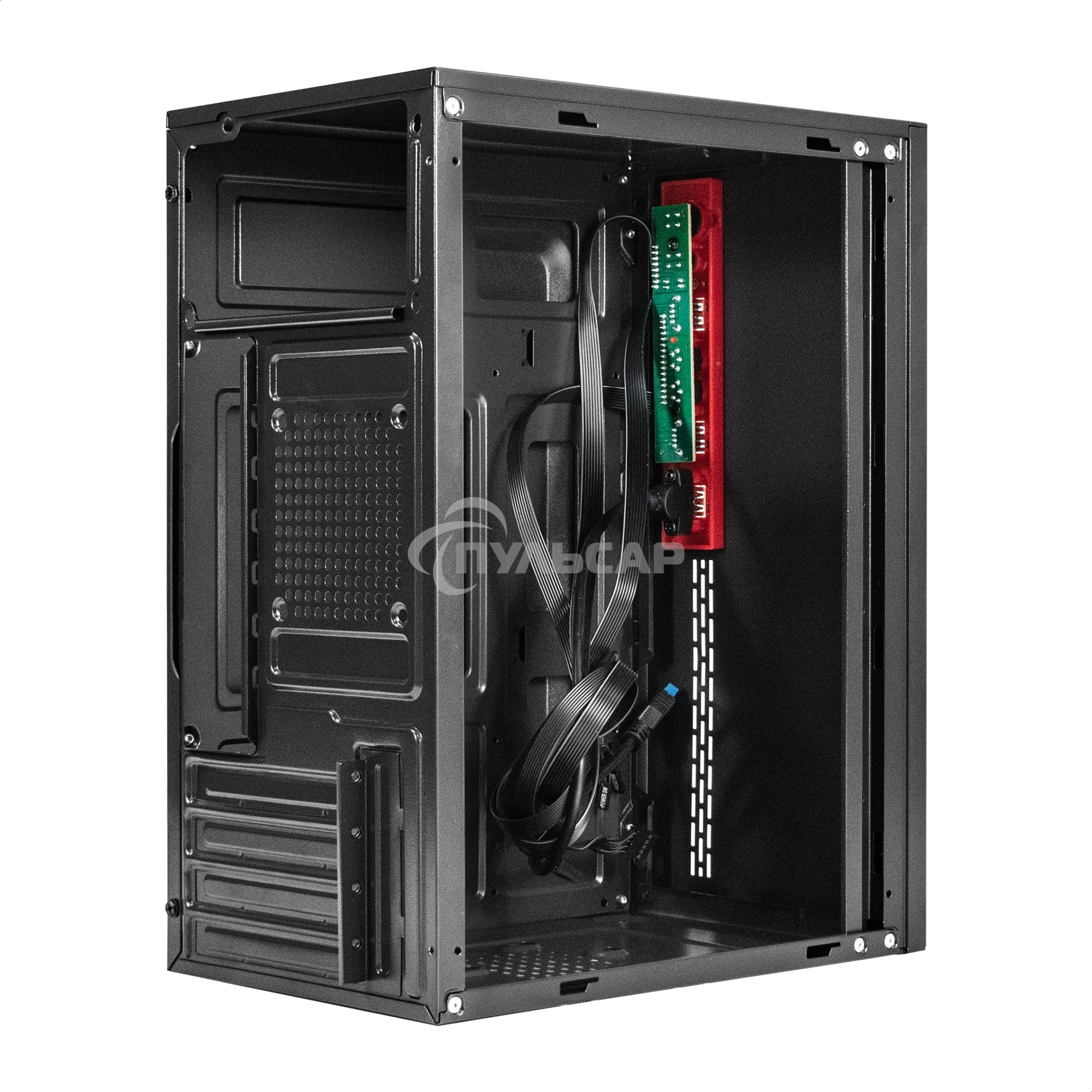 Компьютерный корпус Minitower ExeGate EX298810RUS BAA-403U2 (mATX, без БП, 1*USB+2*USB 3.0, HD Audio, черный)
