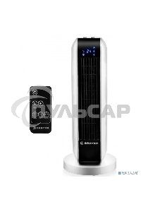 Тепловентилятор 4802BR BRAYER, 2000 Вт, 2 уров.мощ, вращ.корп 35°, LED-диспл, пульт ДУ, таймер