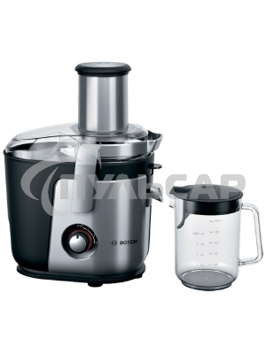 Соковыжималка центробежная Bosch MES4010 1200Вт рез.сок.:1500мл. серебристый/черный