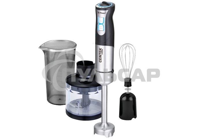 Блендер погружной Centek CT-1342 1400 Вт, черный/стальной