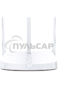 Роутер Mercusys MW306R 300 Mbps Multi-Mode Wireless N Router, 3 × Fixed External Antennas, 3× 10/100 LAN Port, 1× 10/100 WAN Port, 4 in 1- Access Point/Router/Range extender/WISP Mode, WPS/Reset Button, Parental Controls, Guest Network