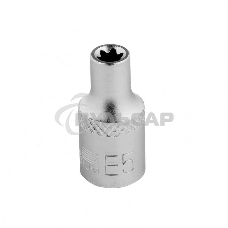 Головка торцевая 1/4, Е5, CrV Stels