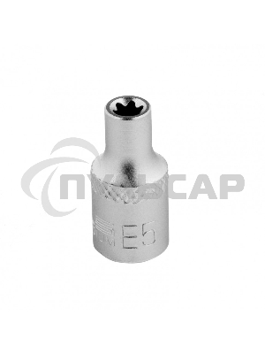 Головка торцевая 1/4, Е5, CrV Stels