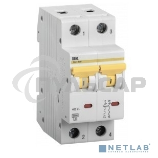 Выключатель автоматический модульный 2п C 6А 6кА ВА47-60M IEK MVA31-2-006-C