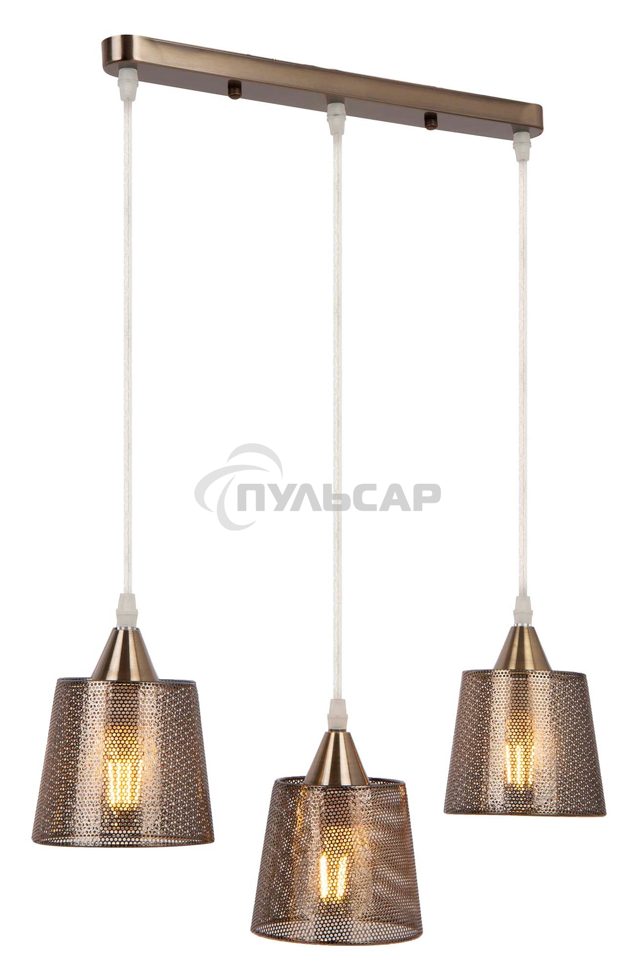 Светильник Hiper Wink H229-3 подвес. цв.св.:белый бронзовый