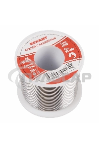 Припой с канифолью Rexant 250 г, Ø1.0 мм, катушка