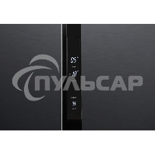 Холодильник Hyundai CS5003F черная сталь двухкамерный Side by Side 331/165л морозилка сбоку