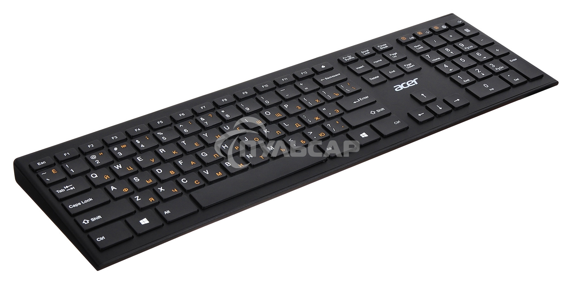 Клавиатура беспроводная Acer OKR010, USB, Радиоканал, черный