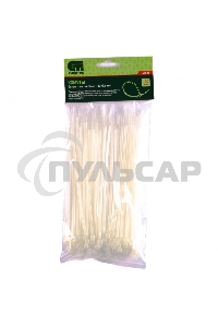 Хомуты СИБРТЕХ,180x3,6 мм,пластмассовые,белые,100 шт. 45525