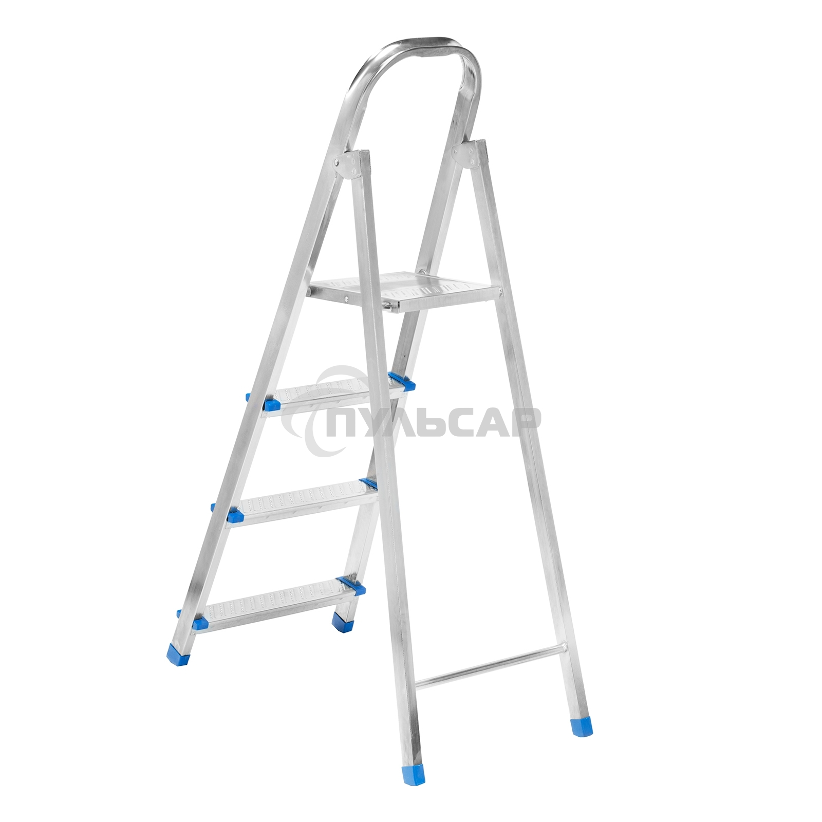 Стремянка Сибртех 4 ступени, стальная, оцинкованная