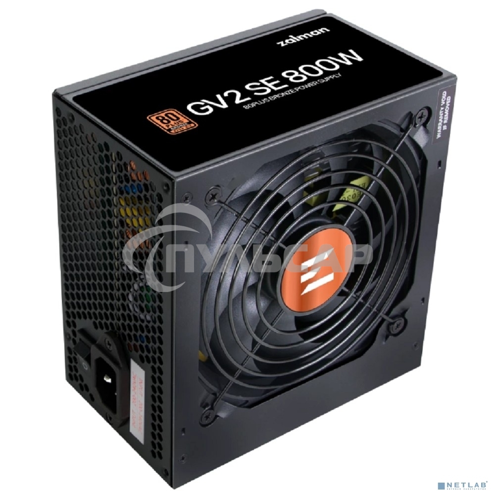 Блок питания Zalman ZM800-GV2SE, 800W, 120мм, черный