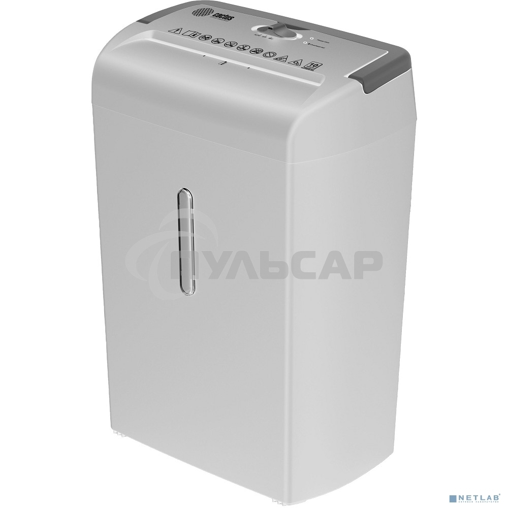 Шредер Cactus CS-SH-C5 белый (секр.P-4) фрагменты 10лист. 21лтр. скрепки скобы пл.карты