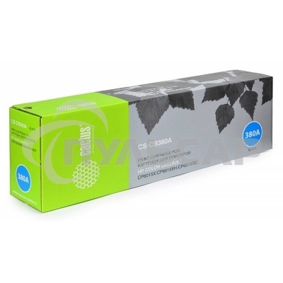 Тонер Картридж Cactus CS-CB380A черный для HP CLJ MFP CP6015X/6015XH/6015DE(16500стр.)