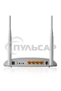 Сетевое оборудование TP-Link SOHO TD-W8961N(RU) 300 Мбит/с, 2T2R, ADSL2/ADSL+, Annex A, 4 порта 100 Мбит/с