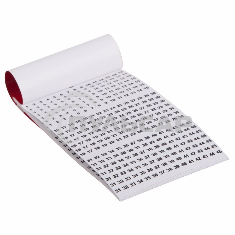 Маркеры самоклеящиеся МС-3 от 1 до 45