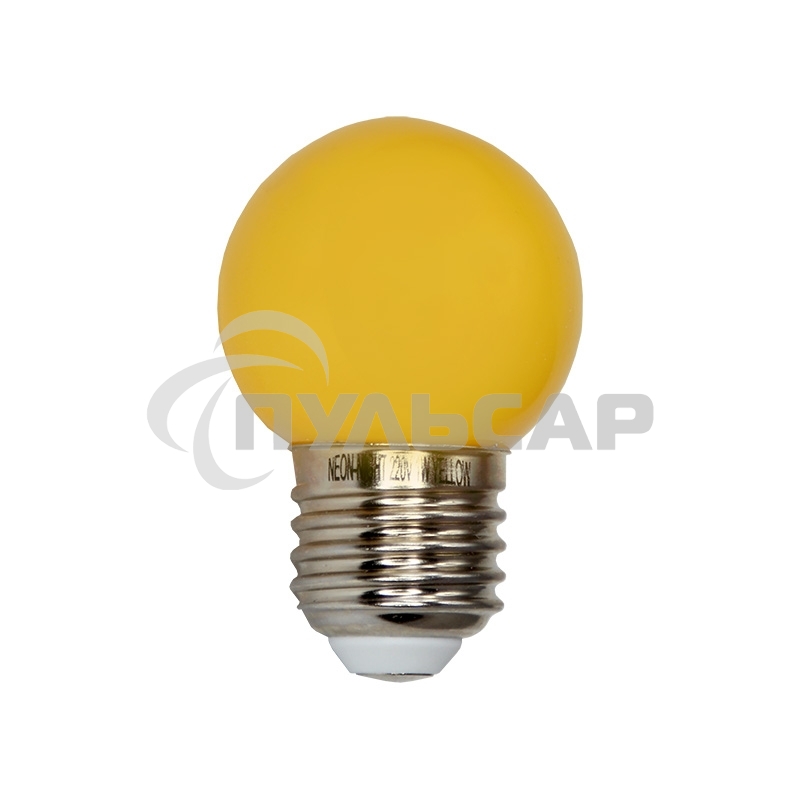 Лампа светодиодная Neon-night d-45 3 LED 1Вт шар E27 25лм 220В