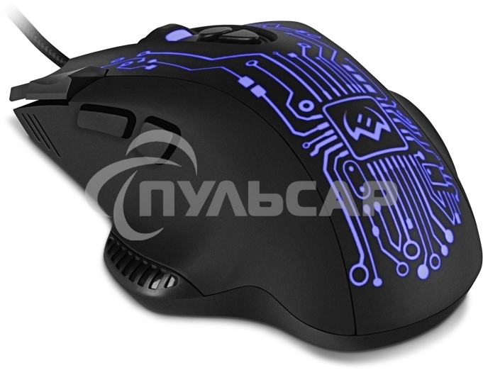 Мышь проводная SVEN RX-G715 черный, 3200 dpi, USB, кнопки - 8