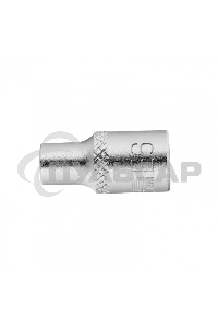 Головка торцевая 1/4, Е6, CrV Stels