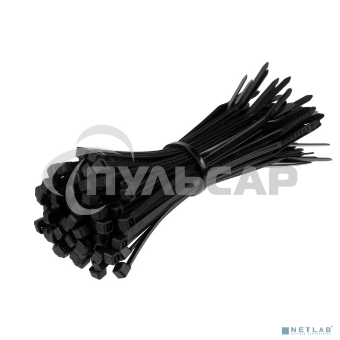 Стяжка нейлоновая Exegate EX253856RUS неоткрывающаяся CV-300B, 300мм, упак. 100шт черная