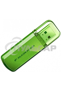 Флешка USB R/W Silicon Power R/W 8Gb Helios 101 SP008Gb,UF2101V1N USB 2.0 зеленый